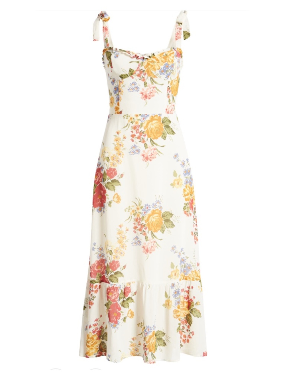 NEW Reformation Nikita Dress Bouquet 12 - Picture 3 of 17